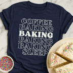 Coffee Baking Sleep Stack T-Shirt