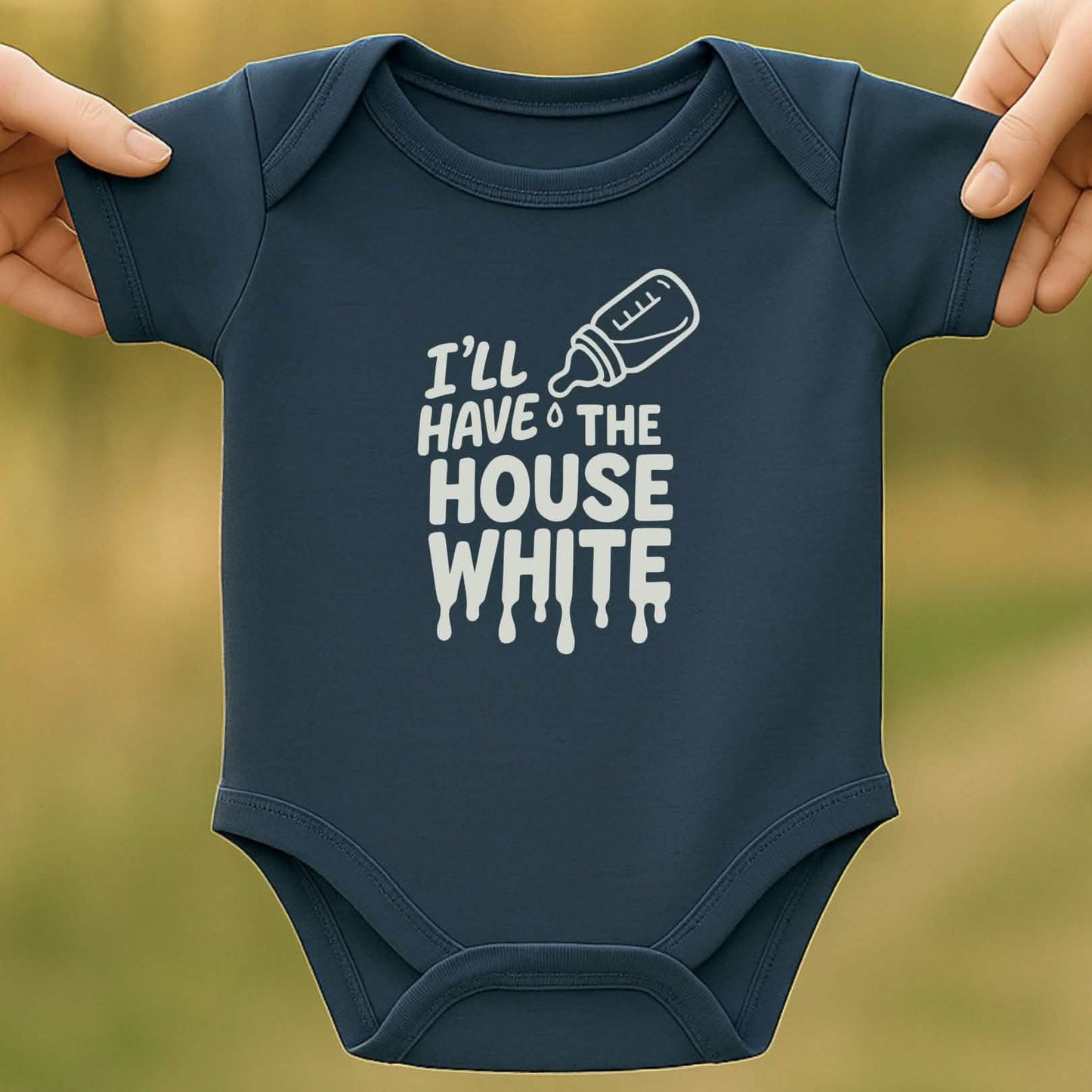 House White Baby Bodysuit