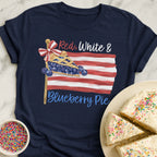 Red White Blueberry Pie T-Shirt