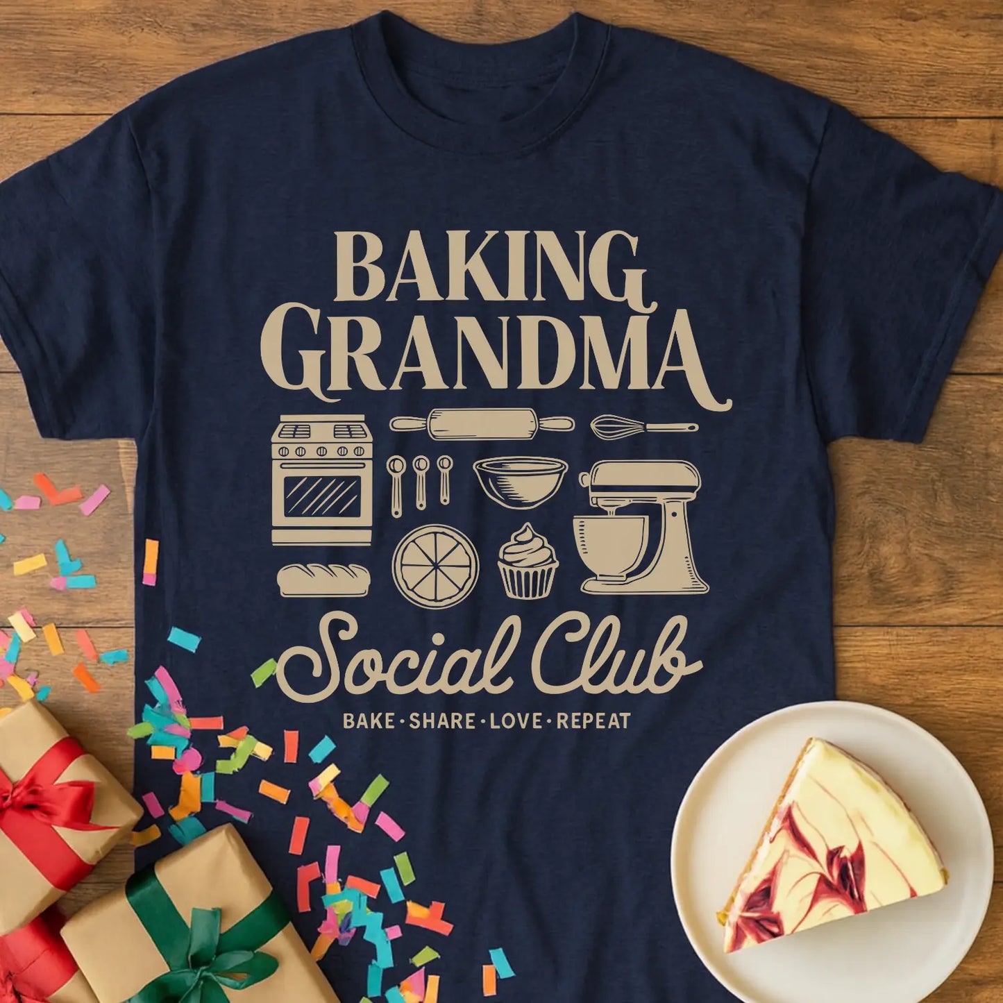 Baking Grandma Social Club T-Shirt