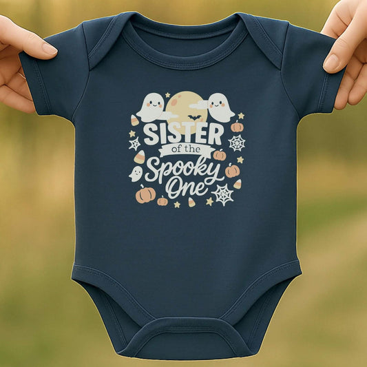 Spooky Sister Baby Halloween Bodysuit