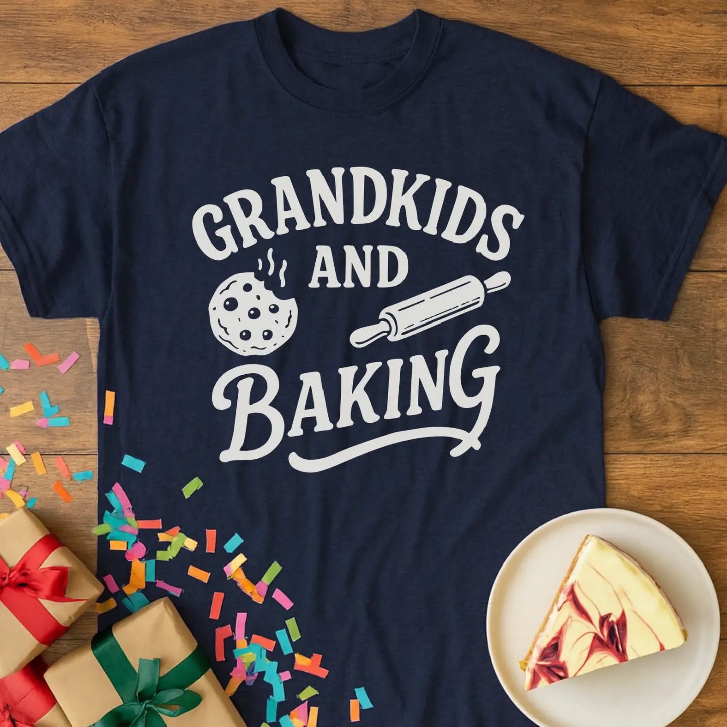 Grandkids and Baking Grandma T-Shirt