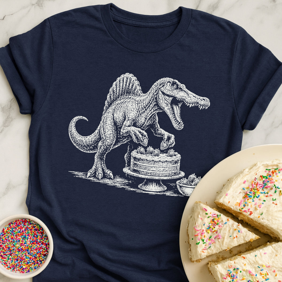 Spinosaurus Cake T-Shirt