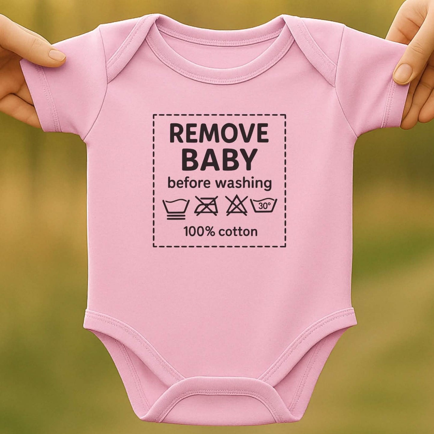 Before Washing Baby Bodysuit