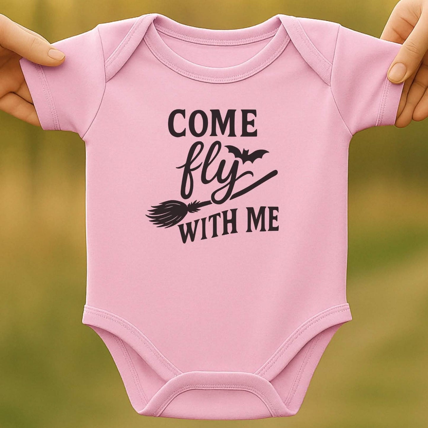 Come Fly Baby Halloween Bodysuit