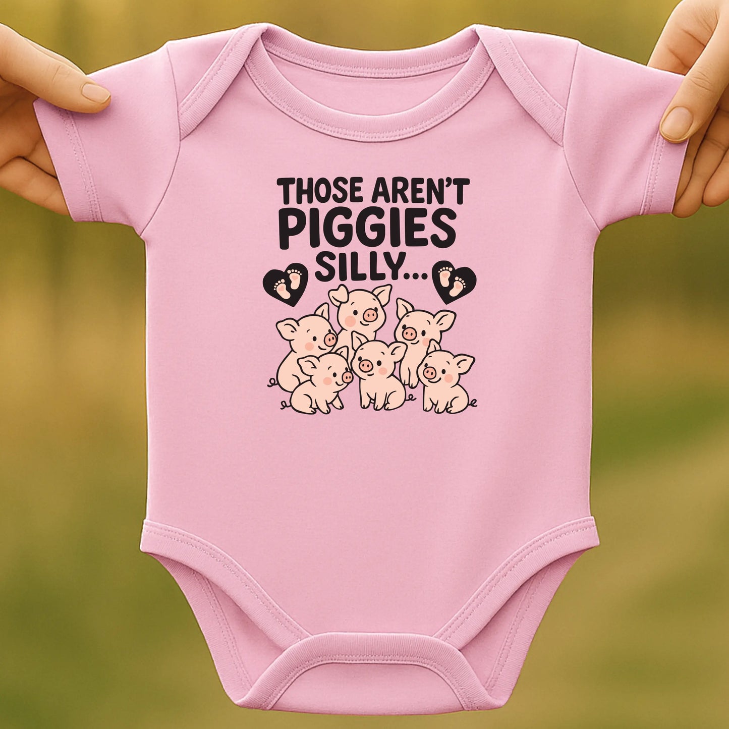 Not Piggies Baby Bodysuit
