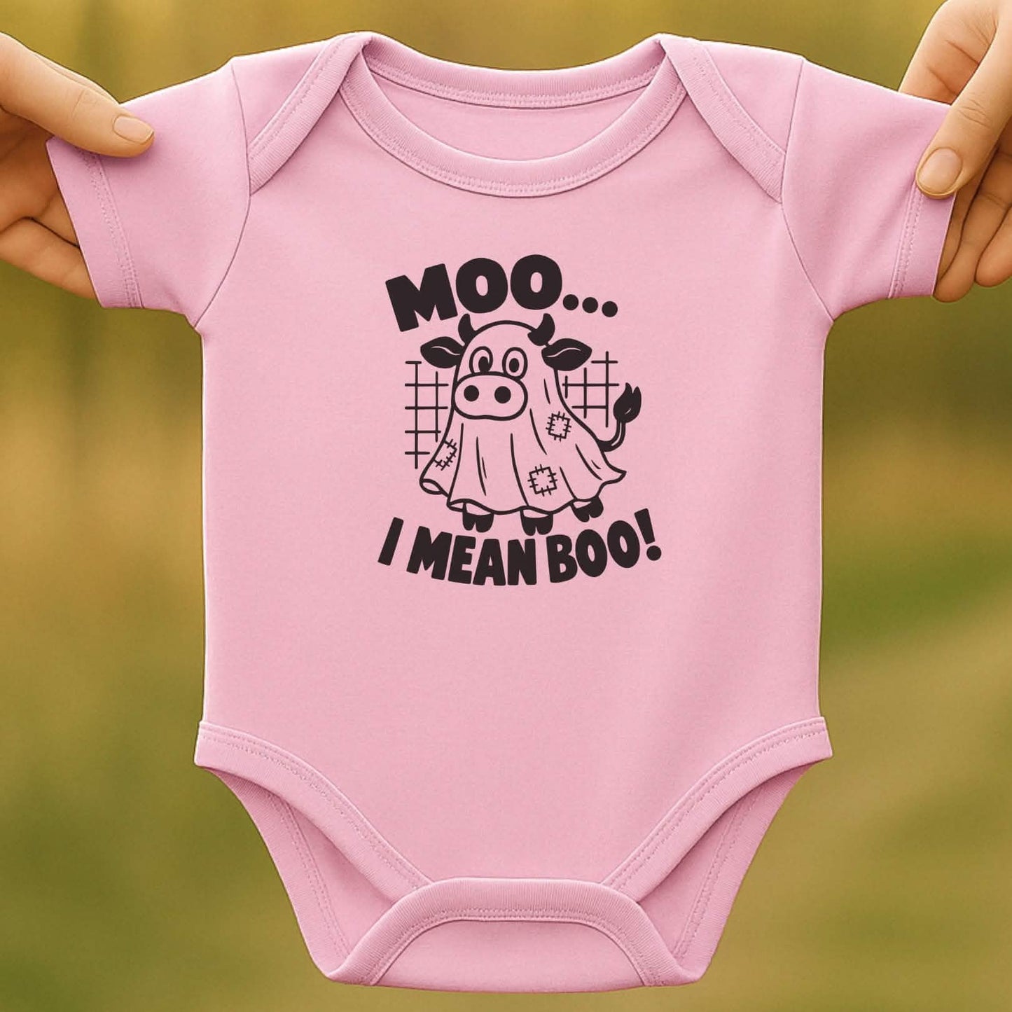 Moo Boo Baby Halloween Bodysuit