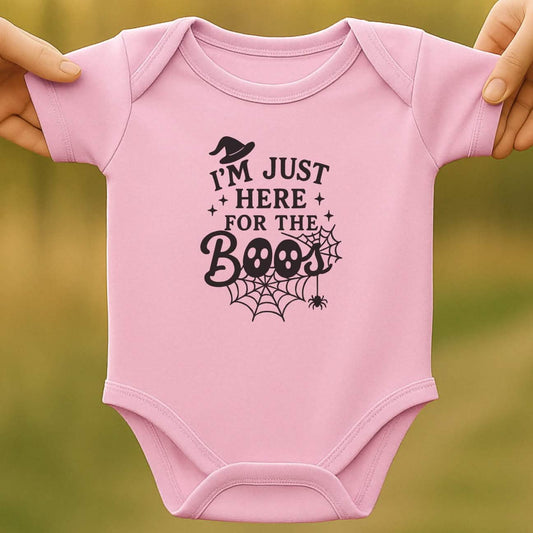 Boo Vibes Baby Halloween Bodysuit