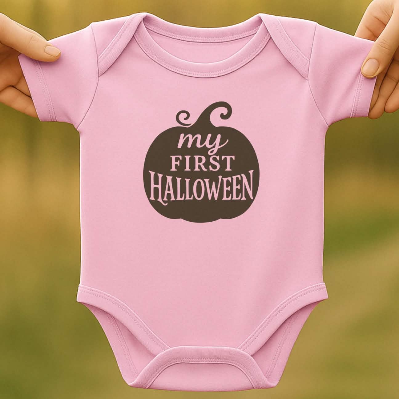 Pumpkin First Halloween Baby Bodysuit