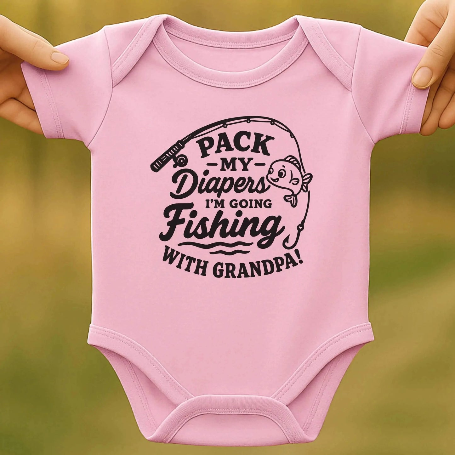 Fishing Baby Bodysuit