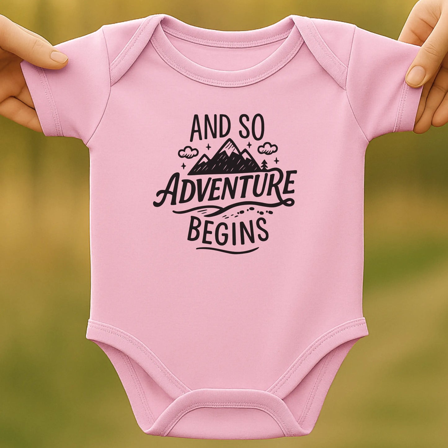 Adventure Begins Baby Bodysuit