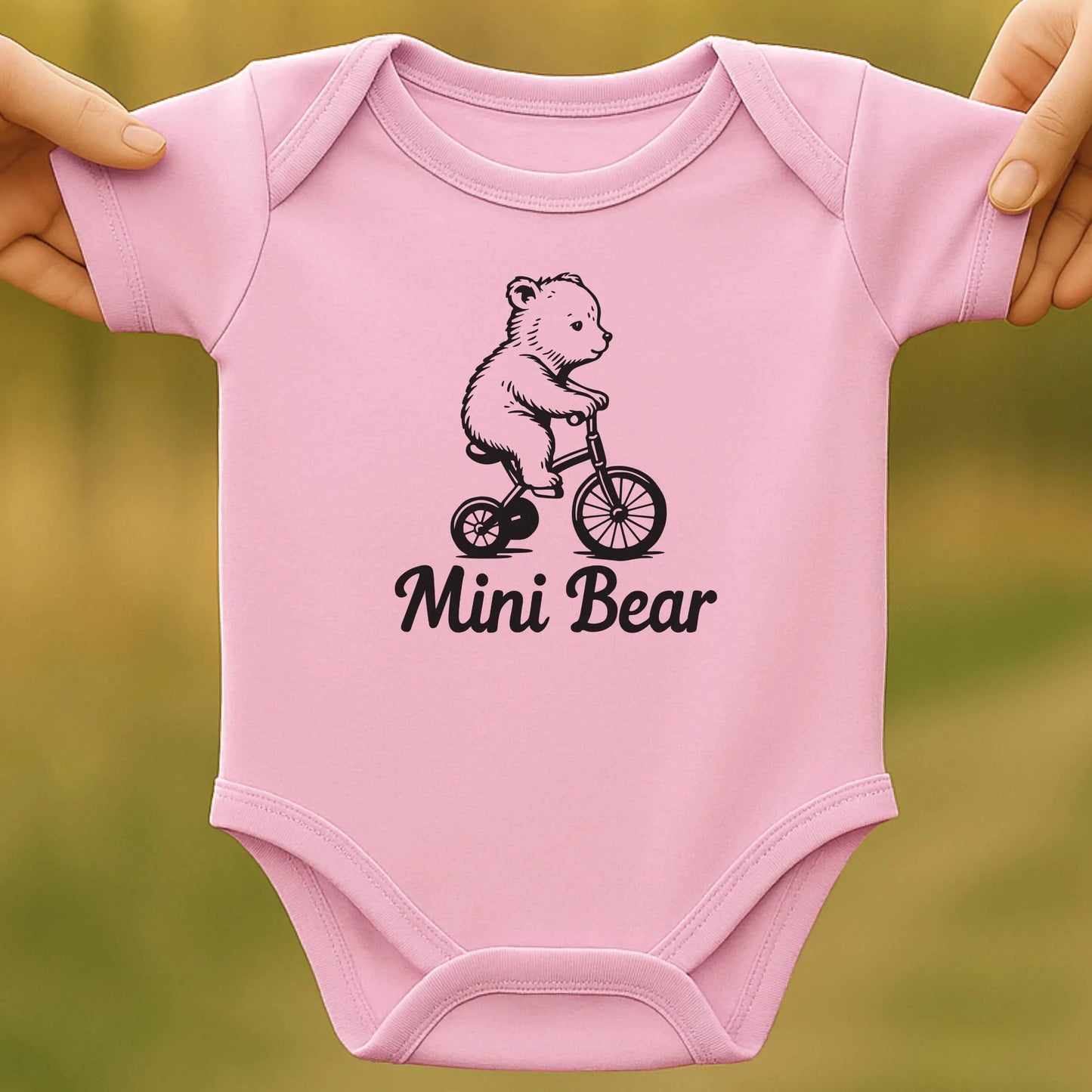 Bike Bear Baby Bodysuit