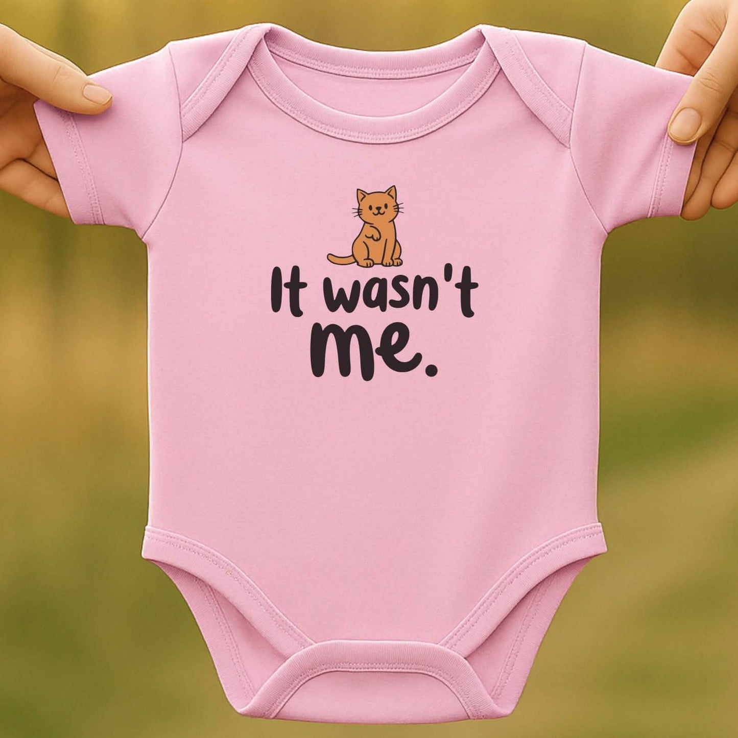 Wasn't Me Baby Bodysuit