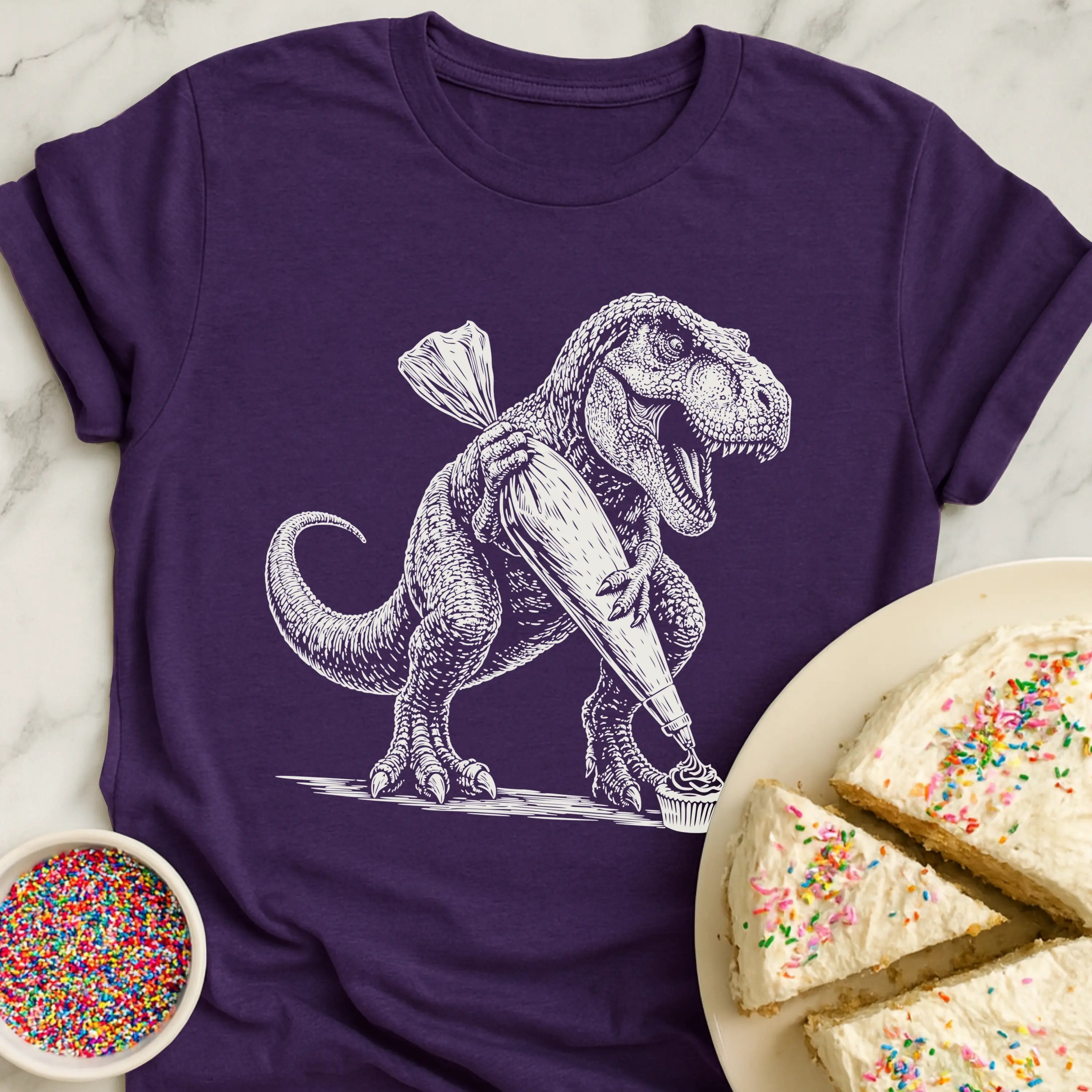 T-Rex Cupcake Icing T-Shirt