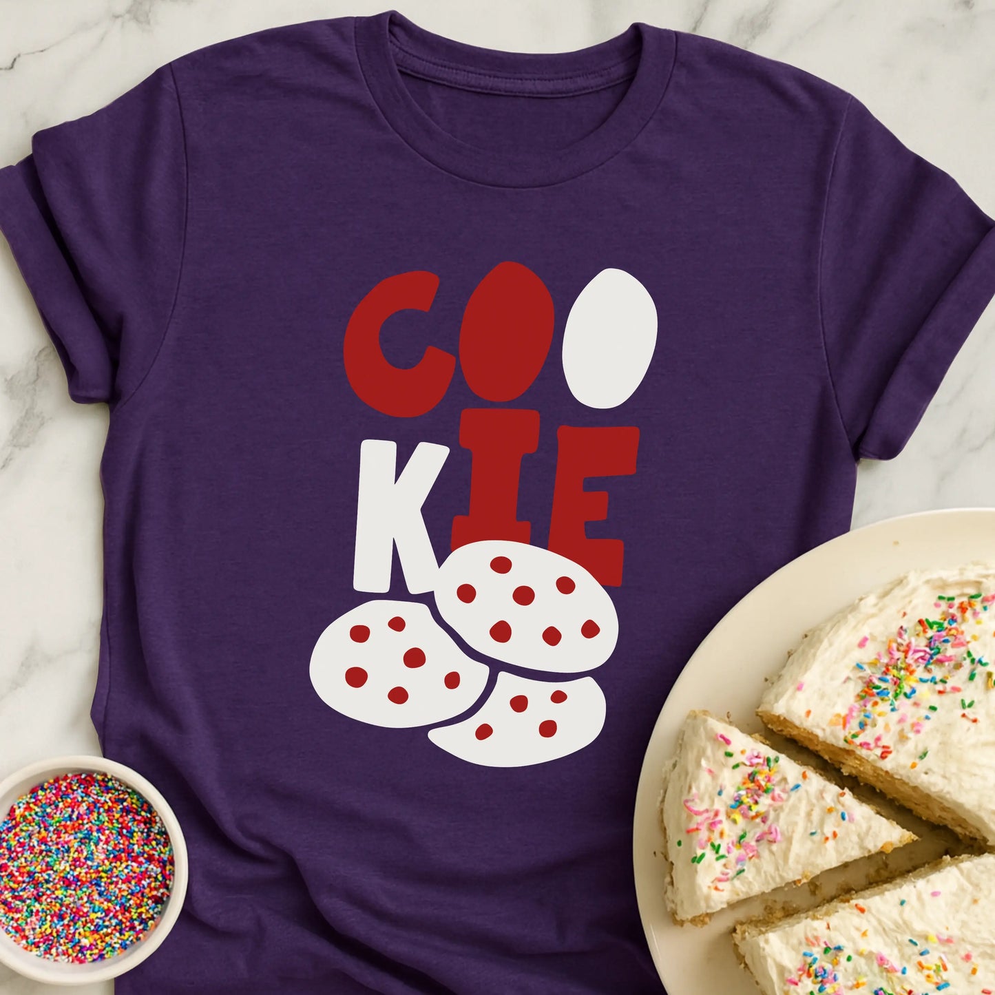 Cookie Red White T-Shirt
