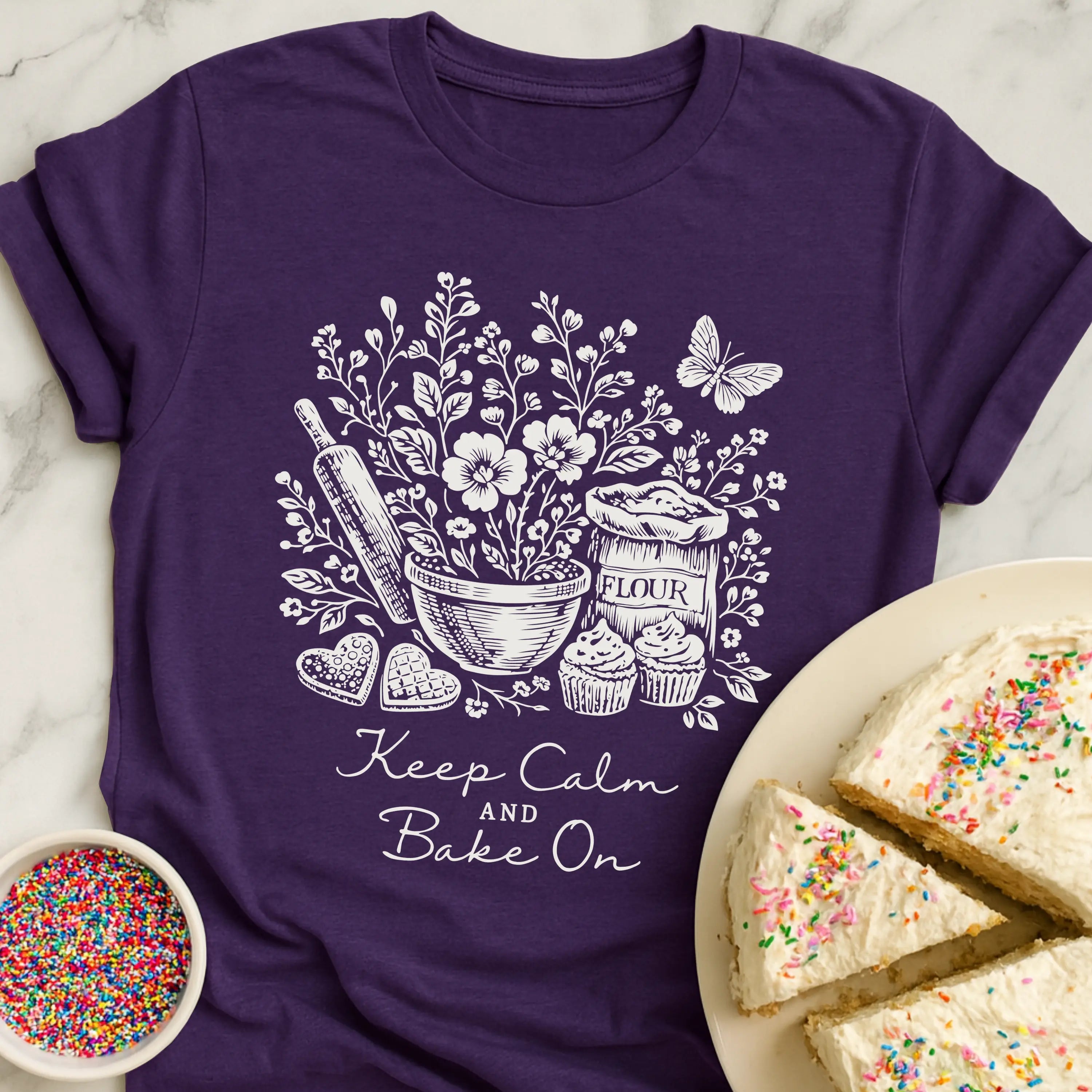 Calm Floral Baking T-Shirt