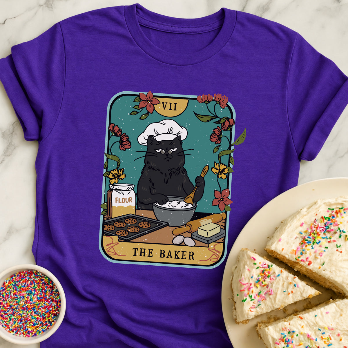 Tarot Baker Cat T-Shirt