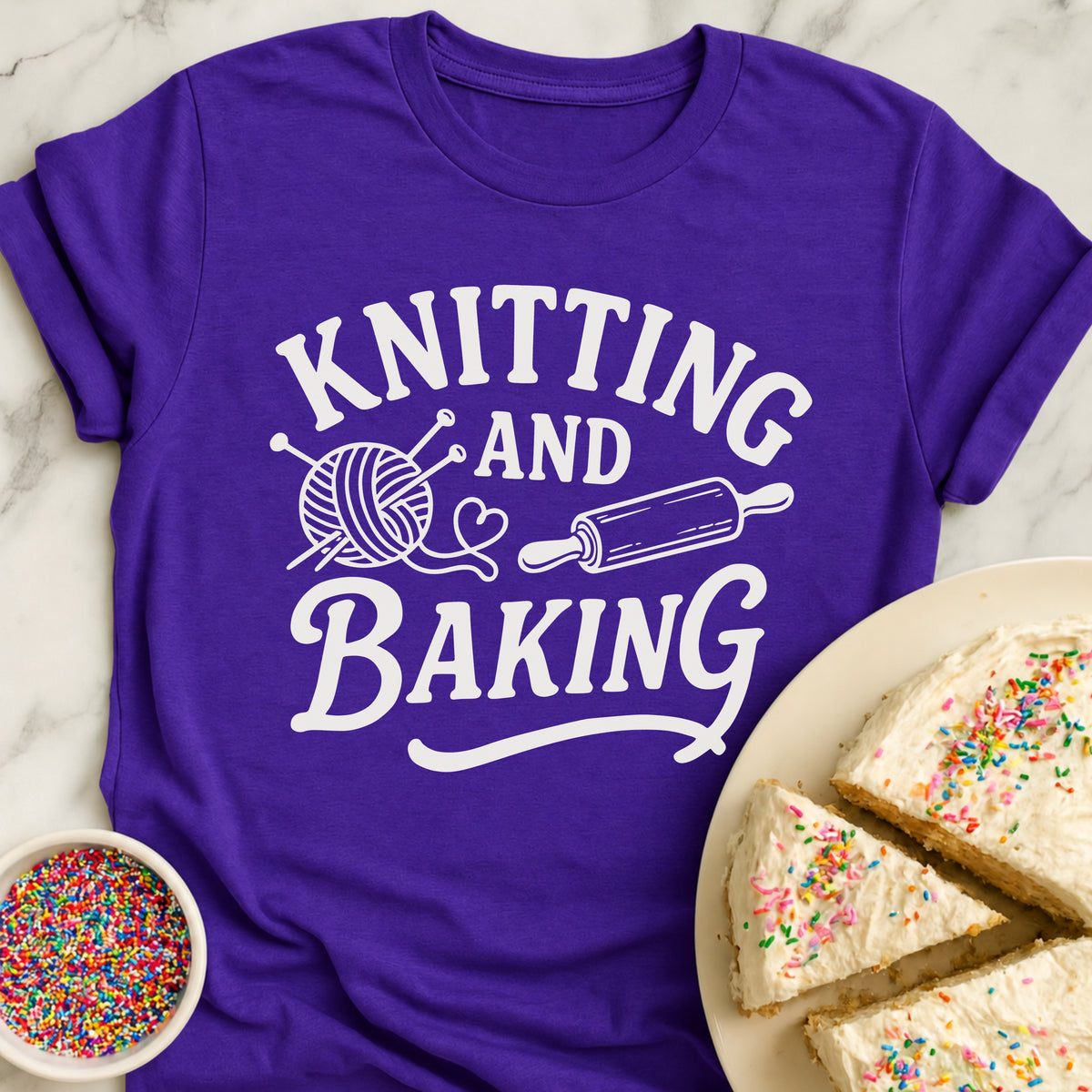 Knitting And Baking T-Shirt