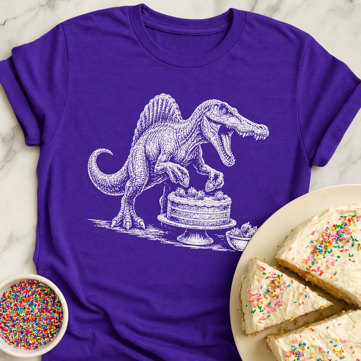 Spinosaurus Cake T-Shirt