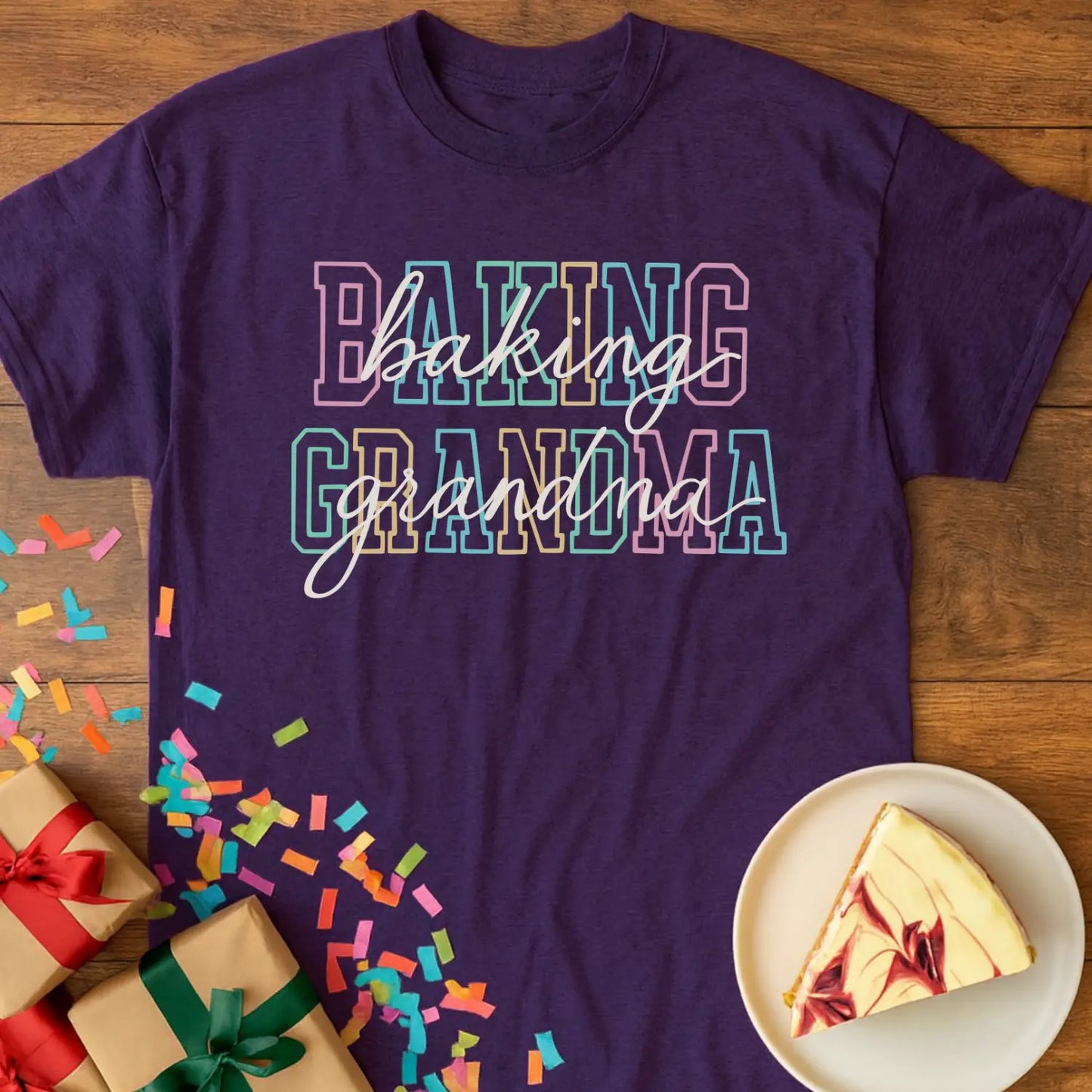 Pastel Lettering Grandma T-Shirt