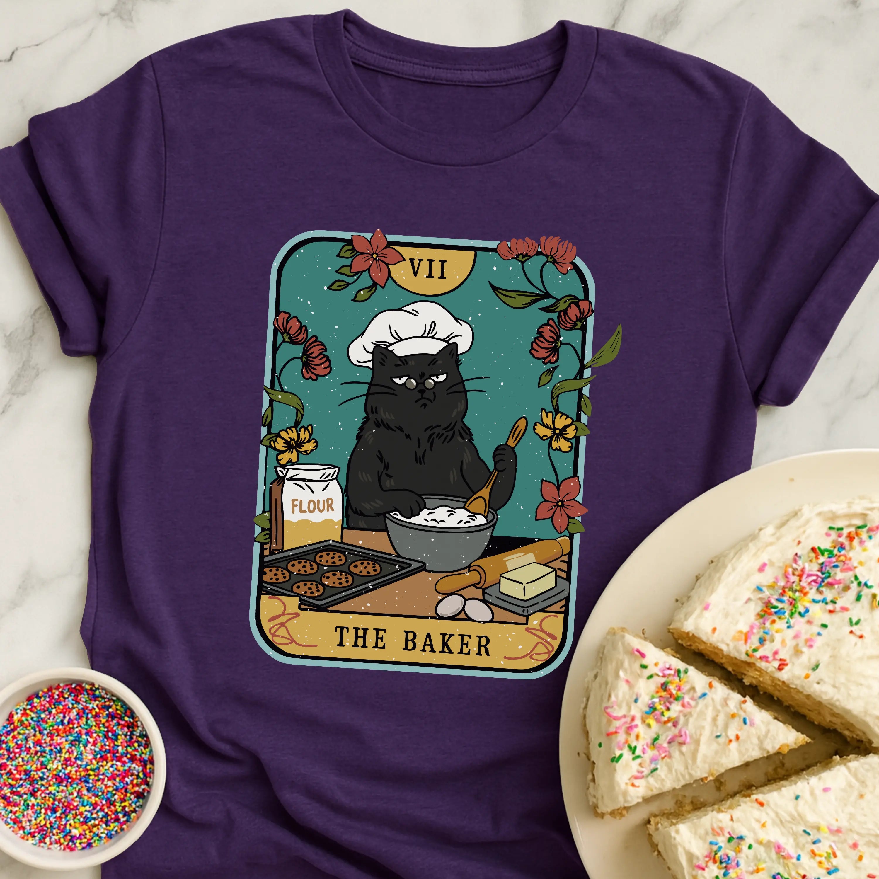 Tarot Baker Cat T-Shirt