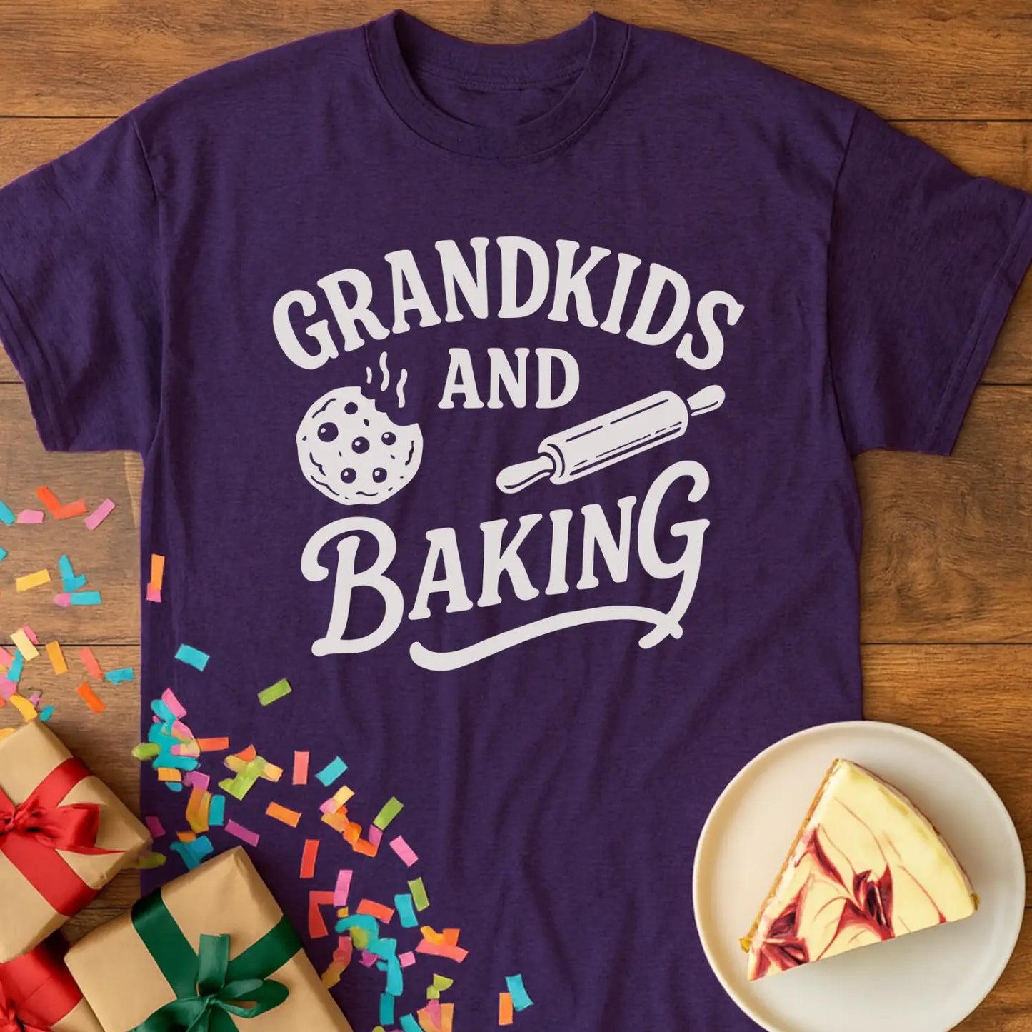 Grandkids and Baking Grandma T-Shirt