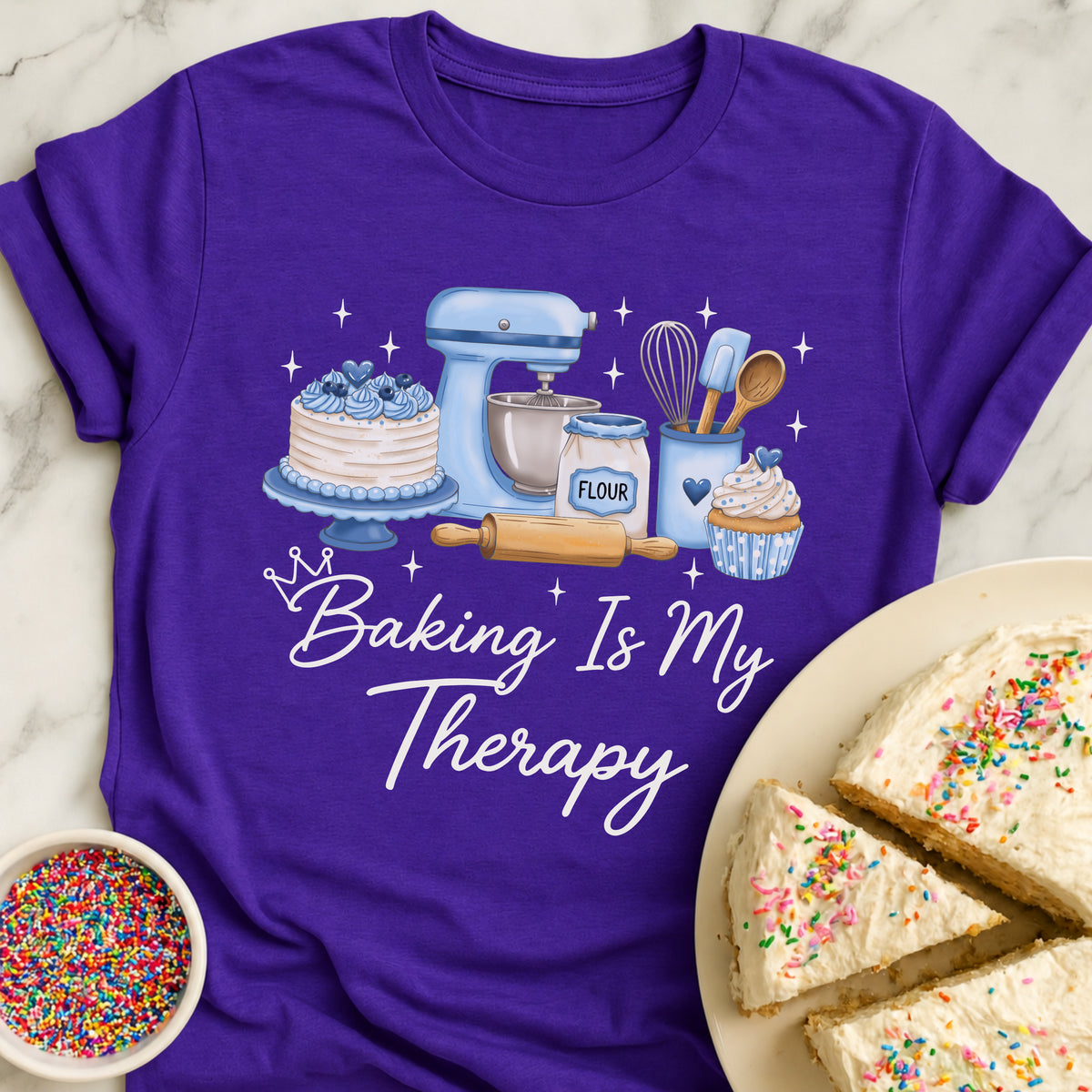 Baking Therapy Sparkle T-Shirt