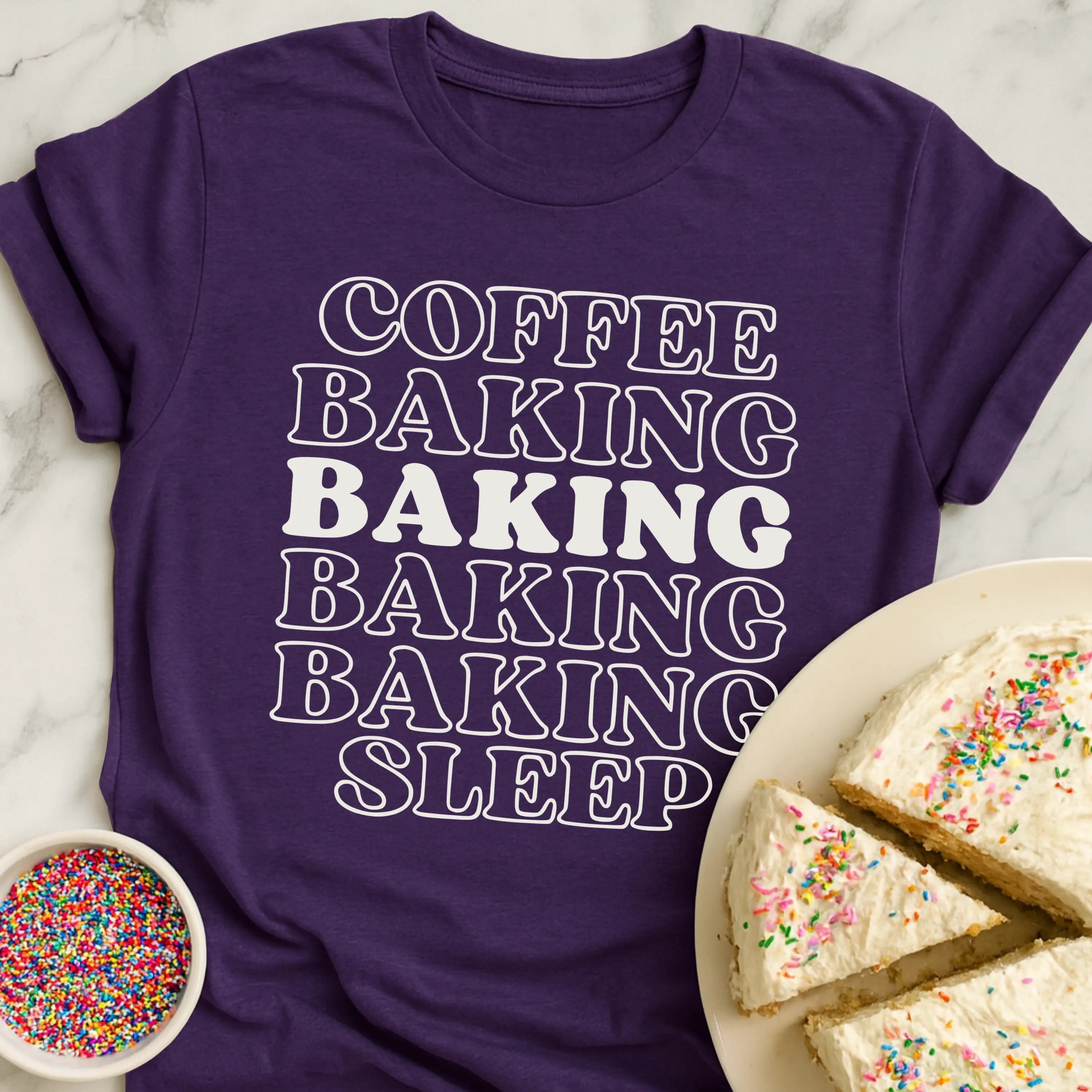 Coffee Baking Sleep Stack T-Shirt