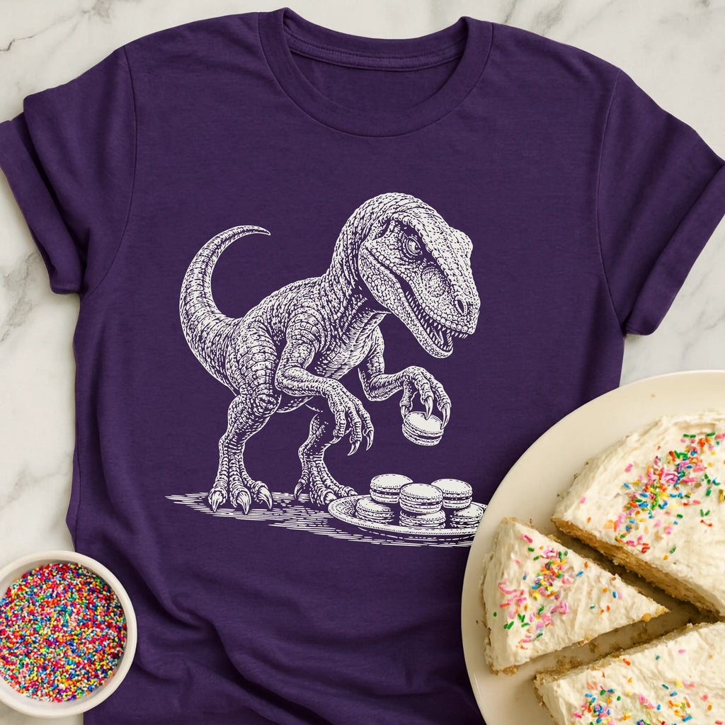 Velociraptor Macaron T-Shirt