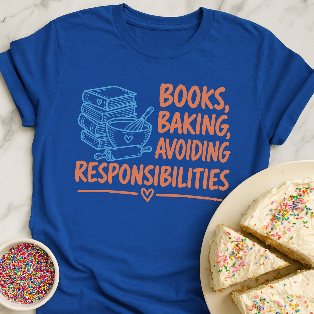 Only Books And Baking T-Shirt