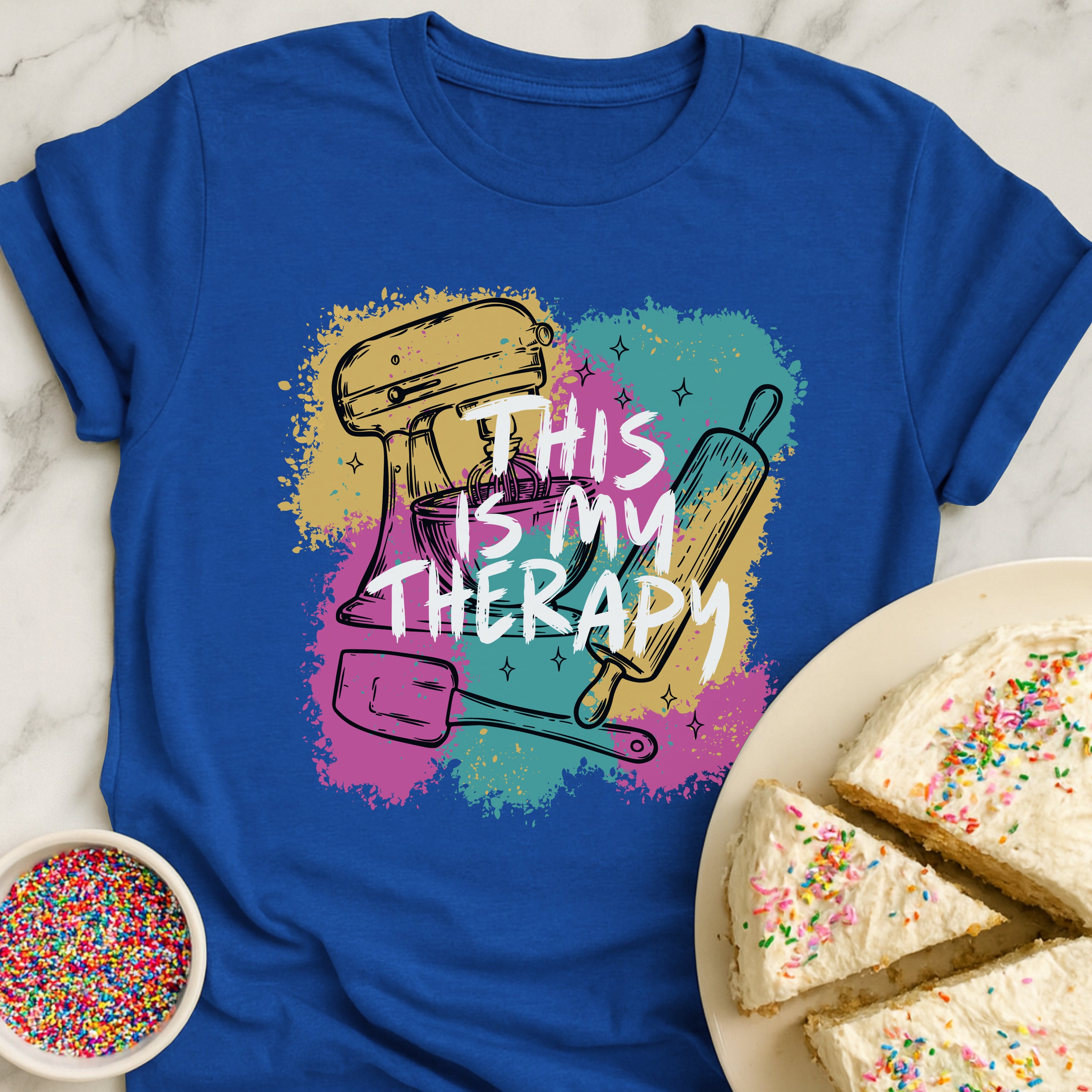 Colorful Baking Therapy T-Shirt