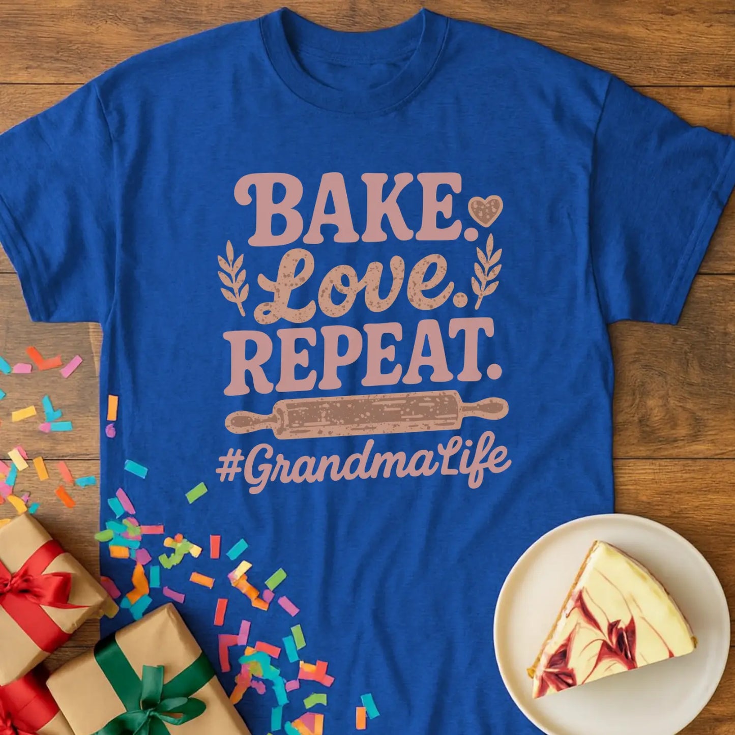 Bake Love Repeat Grandma T-Shirt