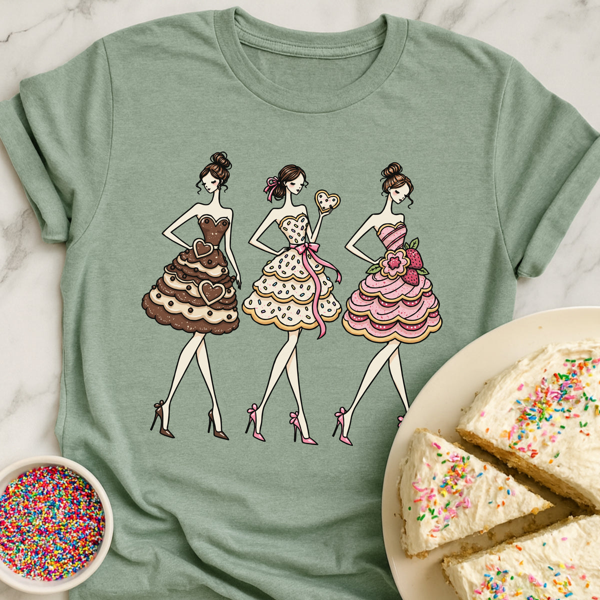 Trio Cookie Ladies T-Shirt