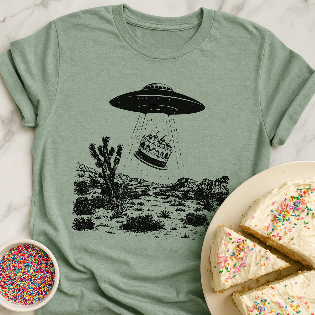 Beam Me Up Cake T-Shirt