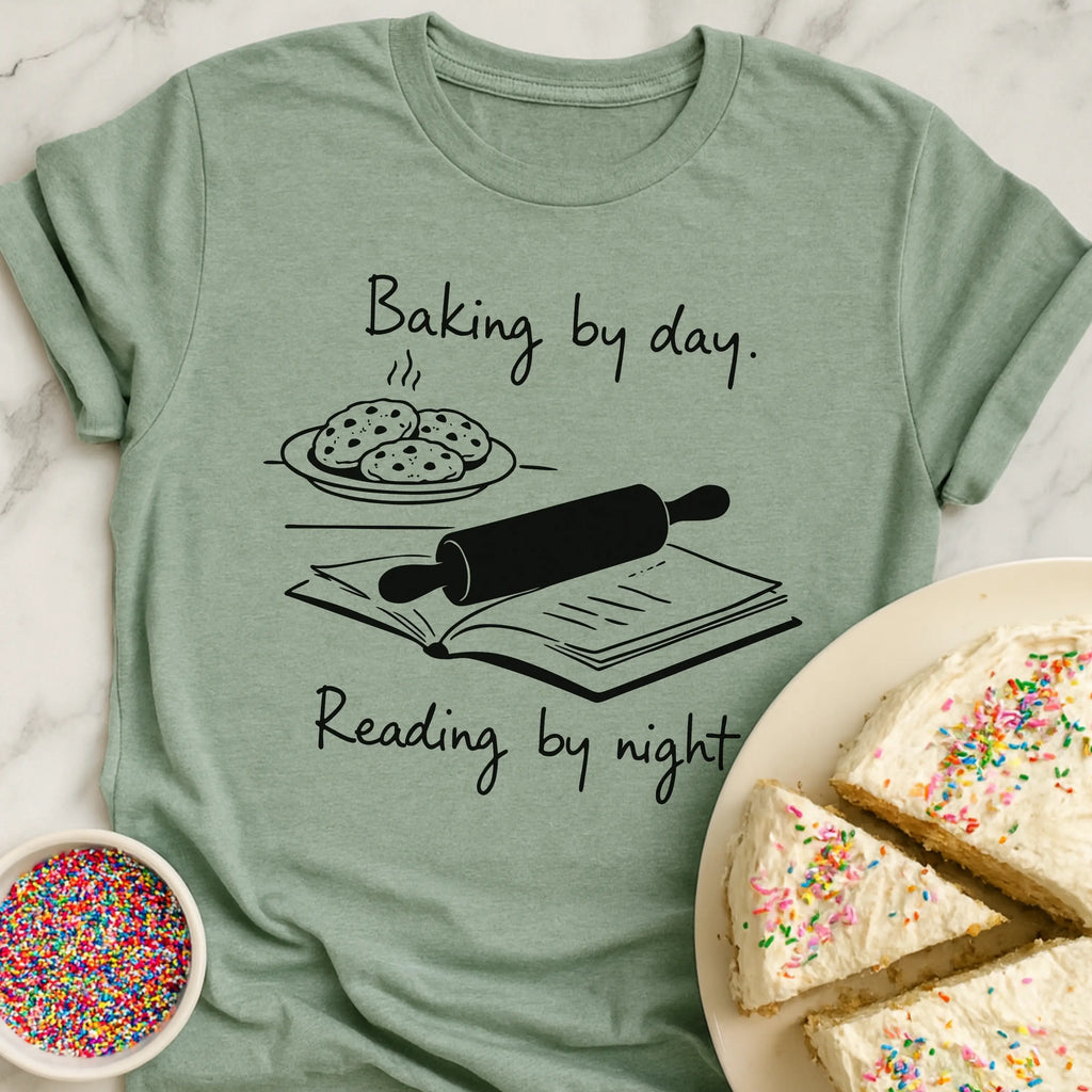 Baking Day Reading Night T-Shirt
