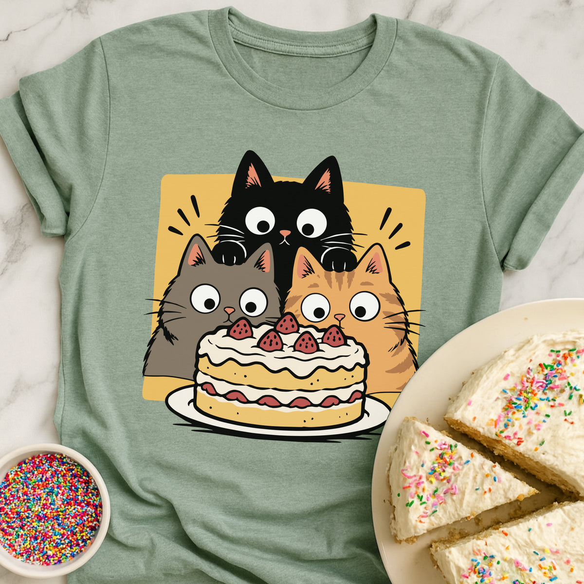 Cats VS Cake T-Shirt