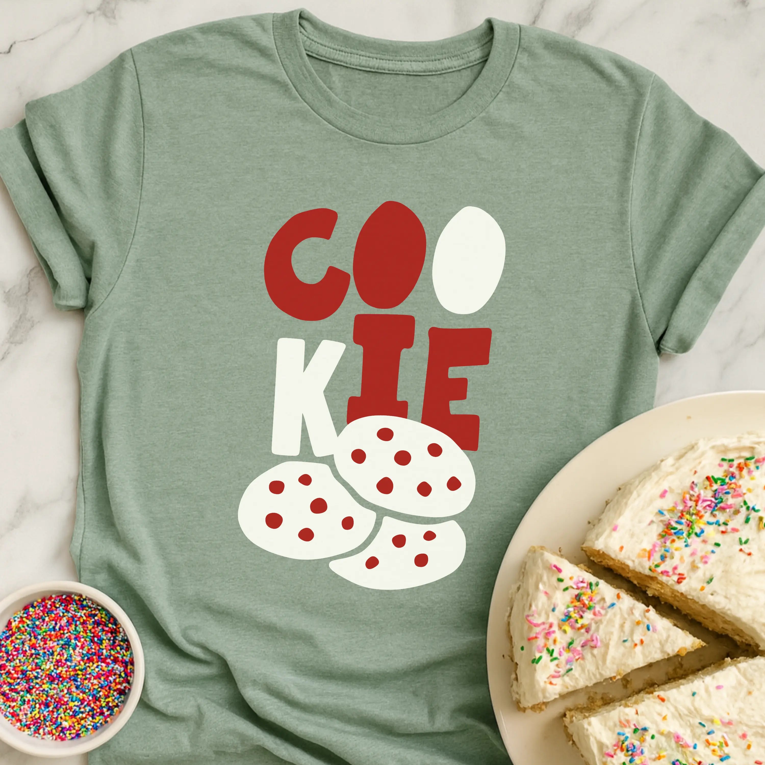 Cookie Red White T-Shirt