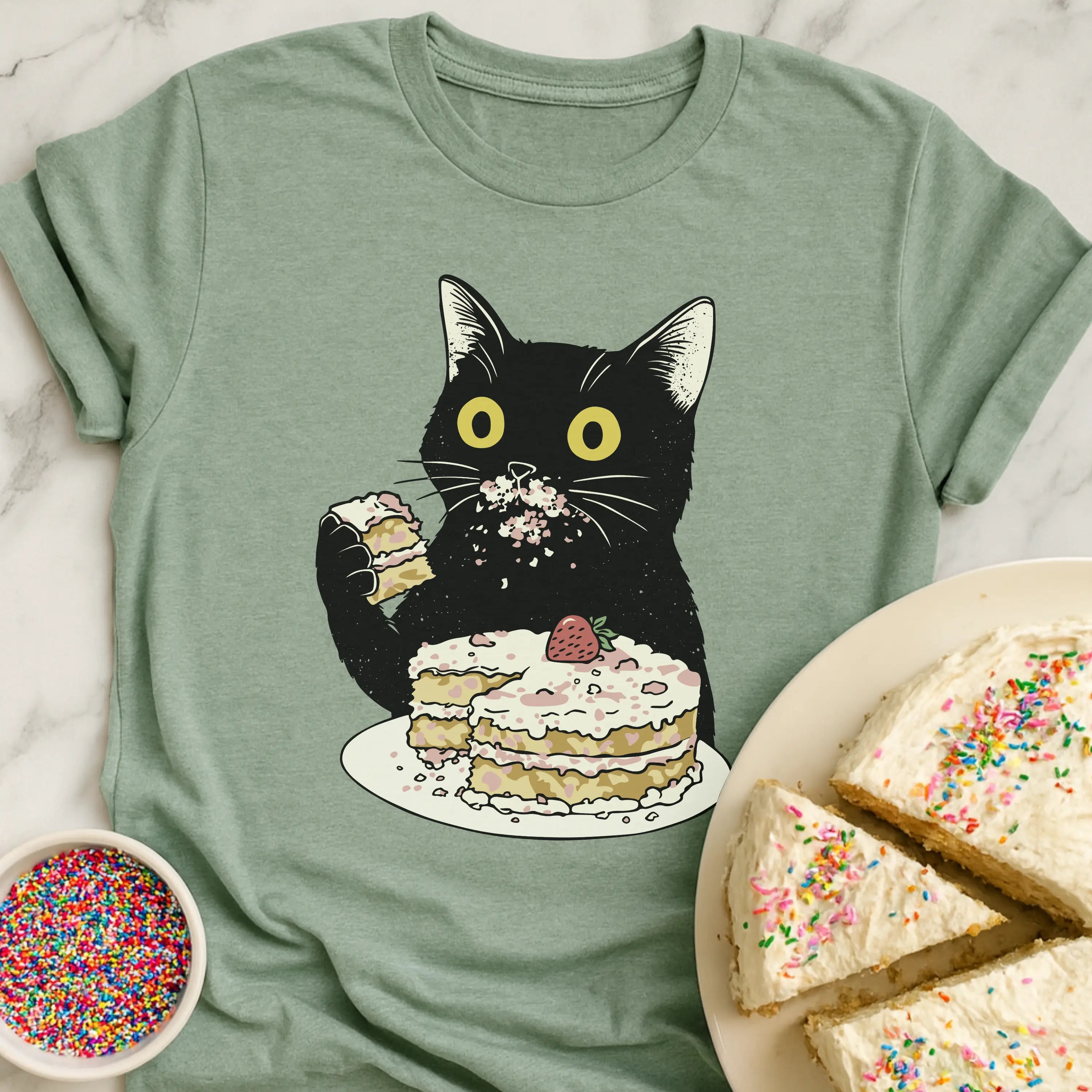 Cat Cake Face T-Shirt