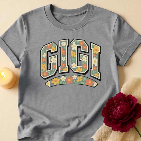 Gigi Flowers Grandma T-Shirt