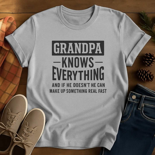 Knows Everything Grandpa T-Shirt
