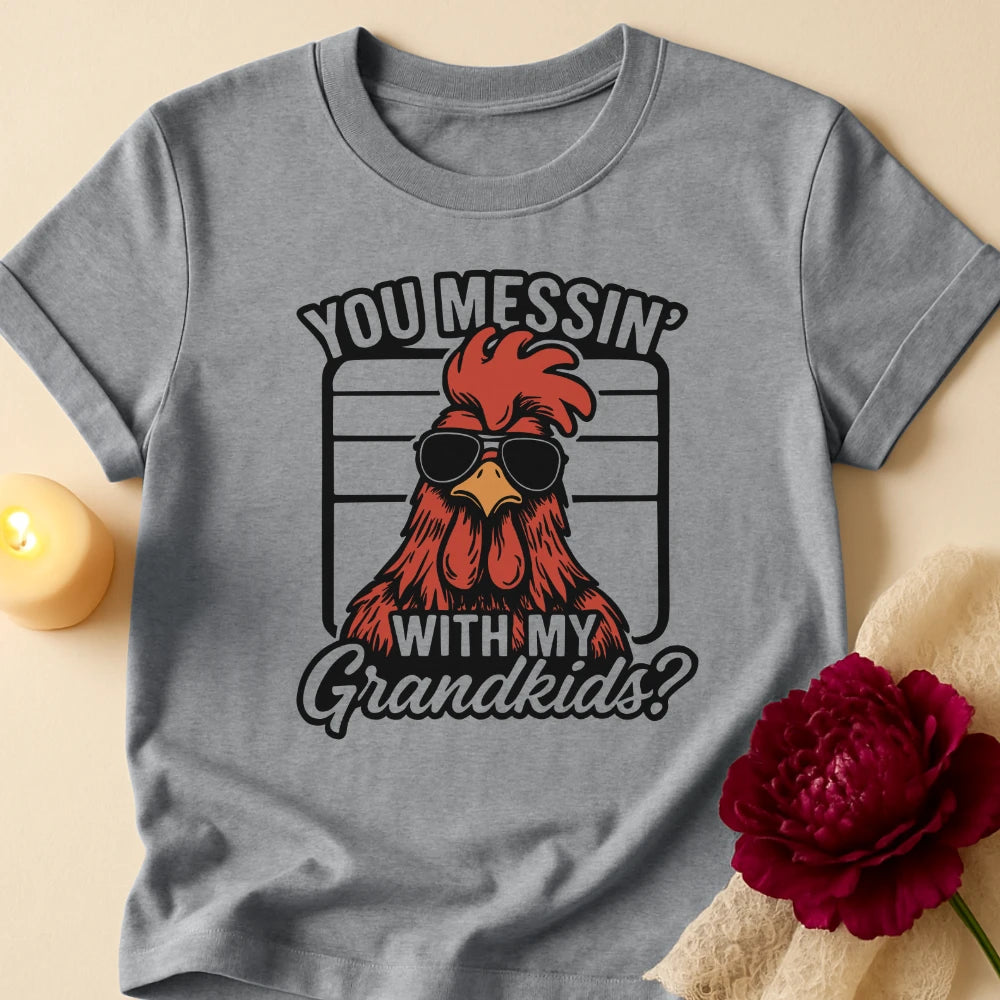 Rooster Glare Grandma T-Shirt