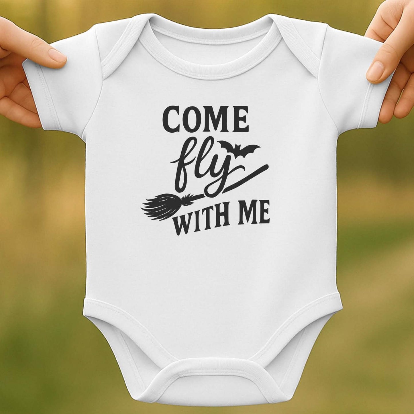 Come Fly Baby Halloween Bodysuit