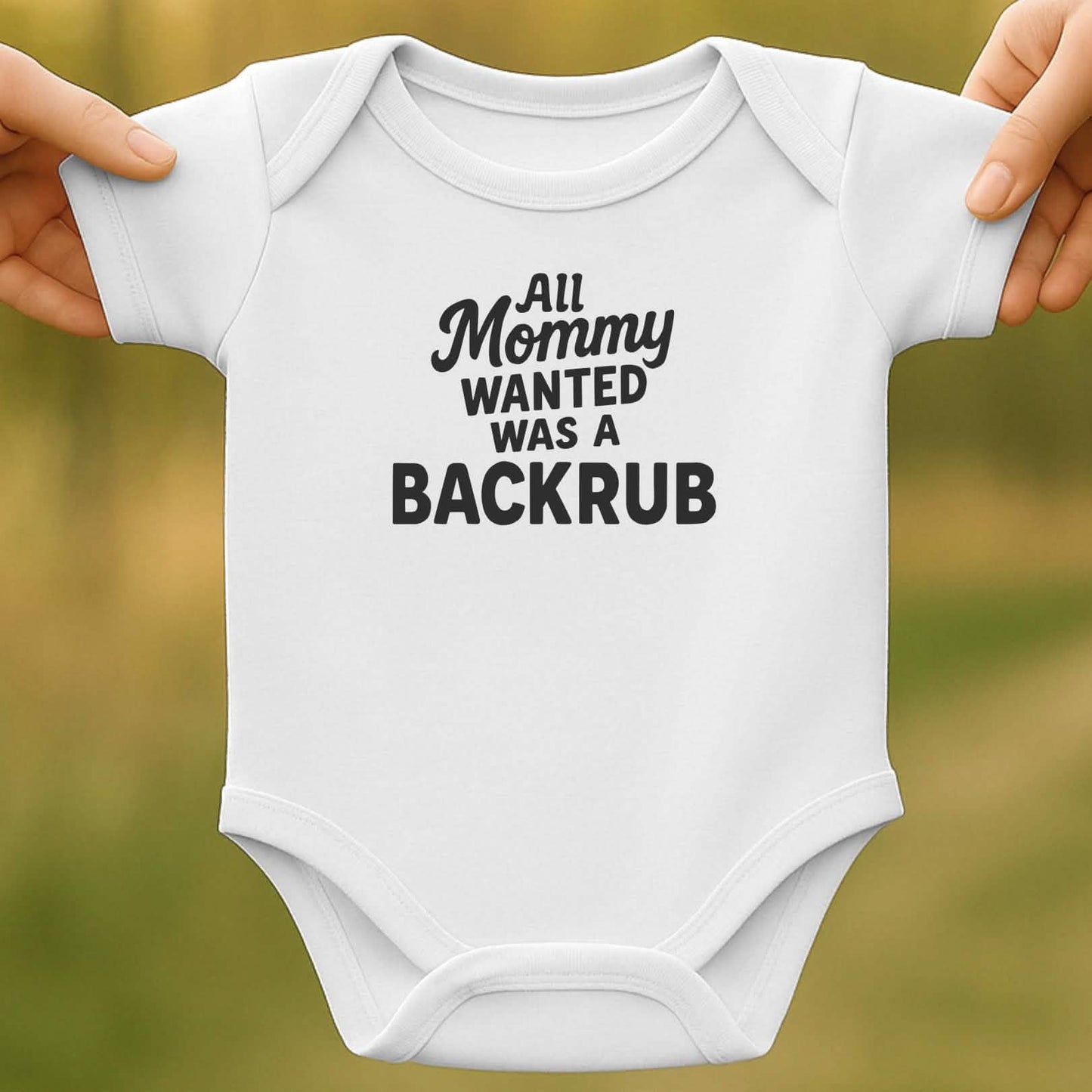 Backrub Baby Bodysuit