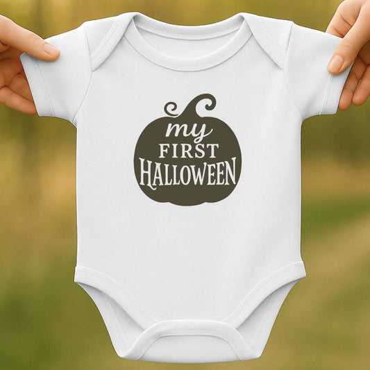 Pumpkin First Halloween Baby Bodysuit