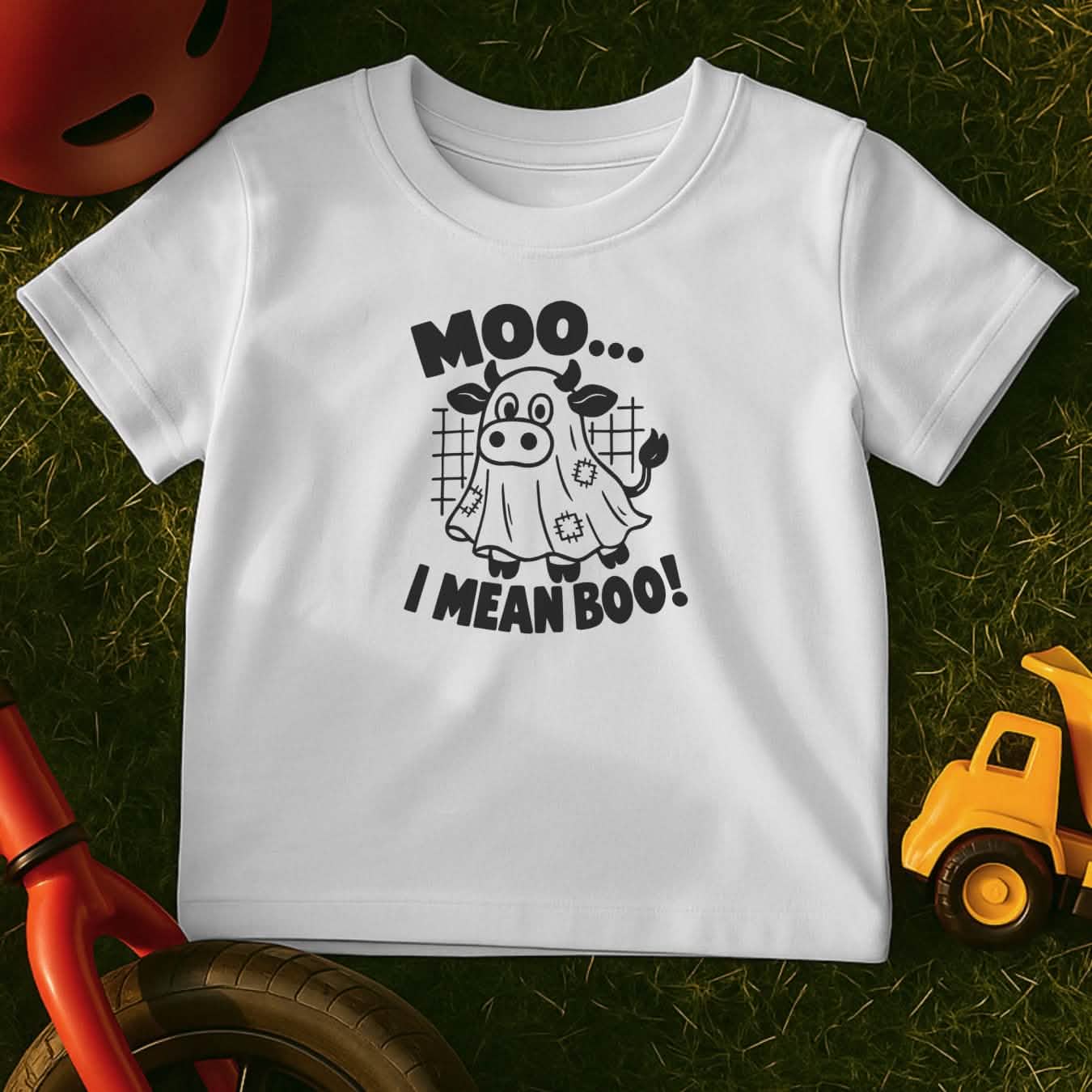 Moo Boo Toddler Halloween T-Shirt