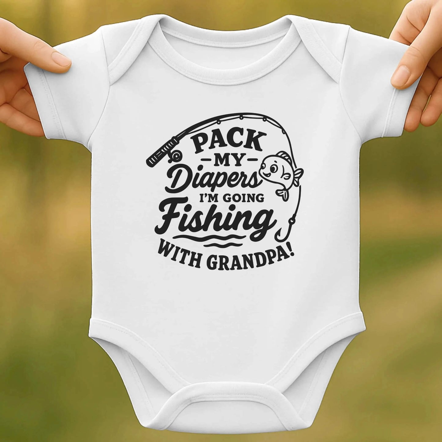 Fishing Baby Bodysuit