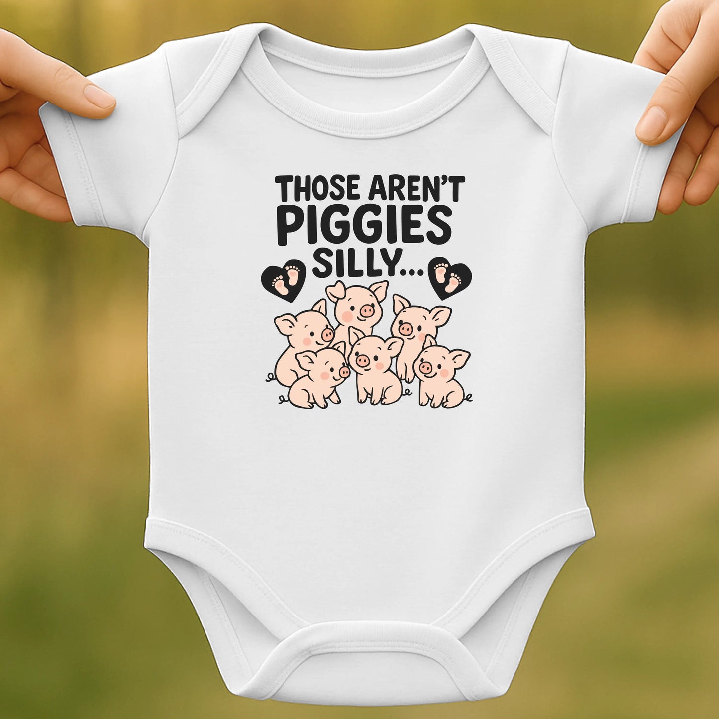 Not Piggies Baby Bodysuit