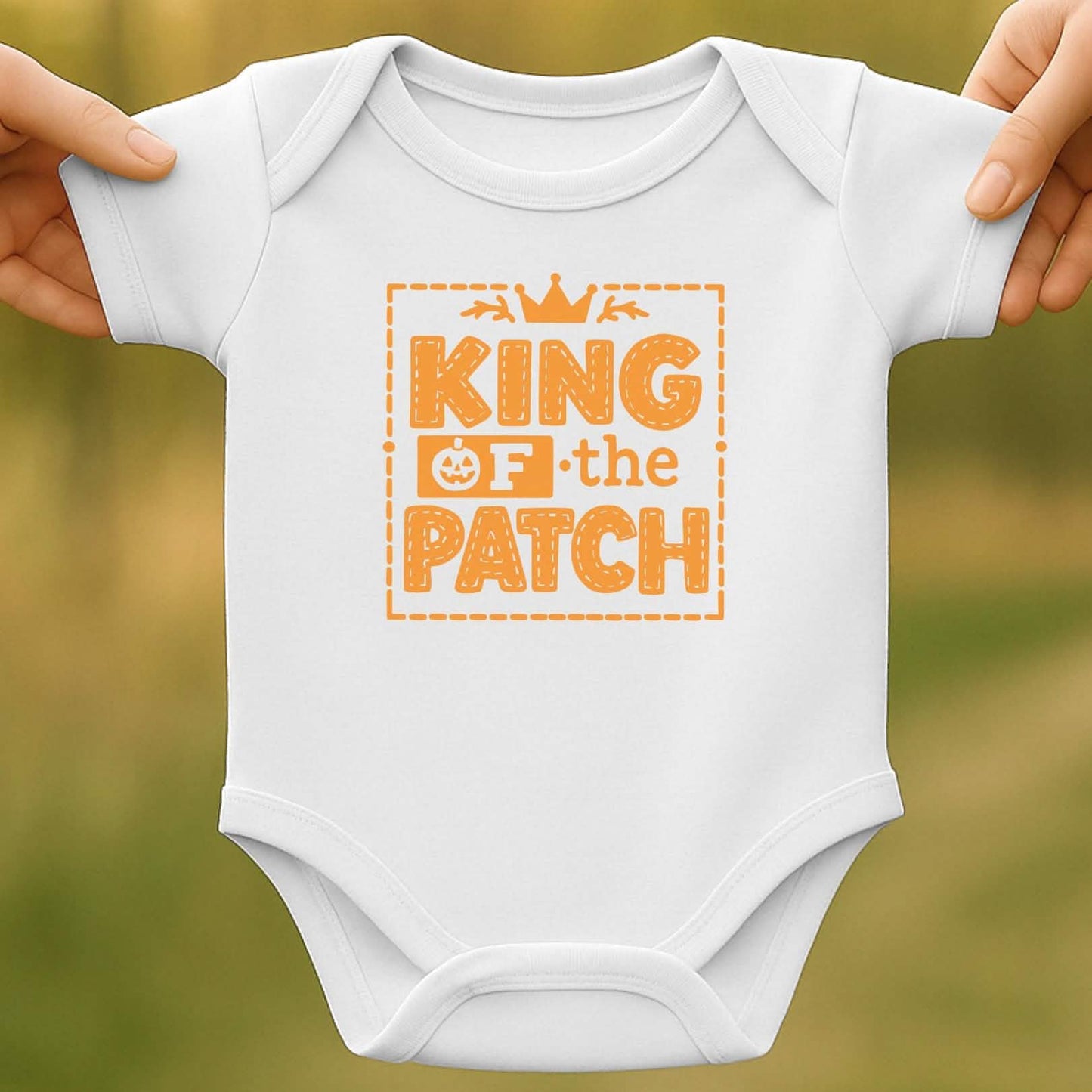 Patch King Baby Halloween Bodysuit