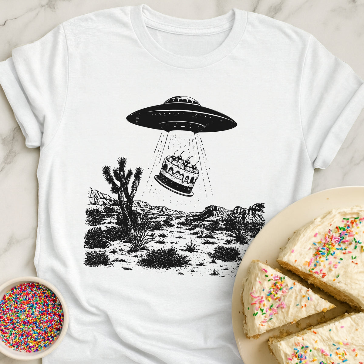 Beam Me Up Cake T-Shirt