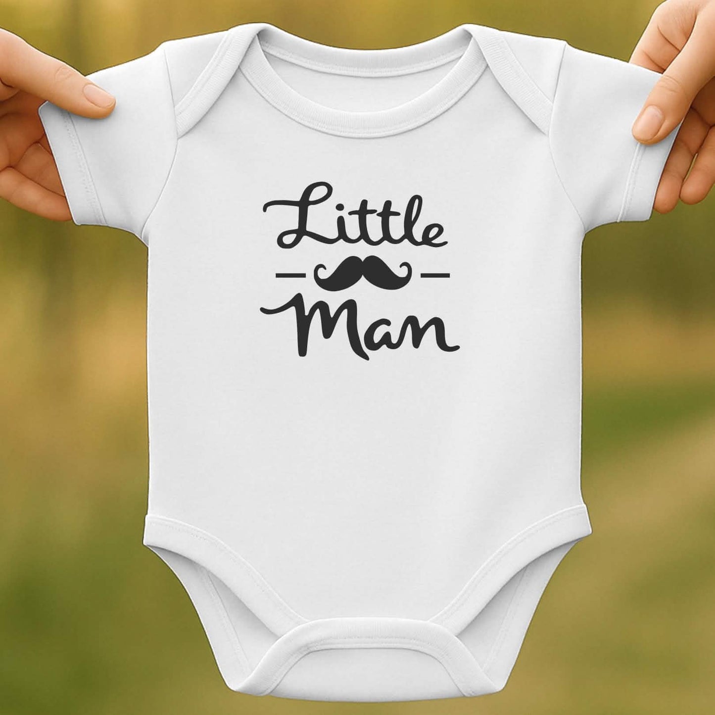 Little Man Baby Bodysuit